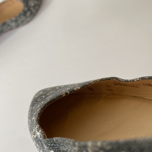 Cole Haan Embossed Leather Magnolia Skimmer Pointed Toe Ballet Flats Sz 5.5 - Picture 11 of 11